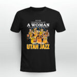 Never underestimate a woman who understands basketballs and loves Utah Jazz 4 T Shirt