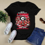Never underestimate a woman who understands football and loves georgia bulldogs 4 T Shirt