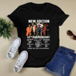 New Edition Band 44th Years Anniversary 1978 2022 Thank You For The Memories Signatures 2 T Shirt
