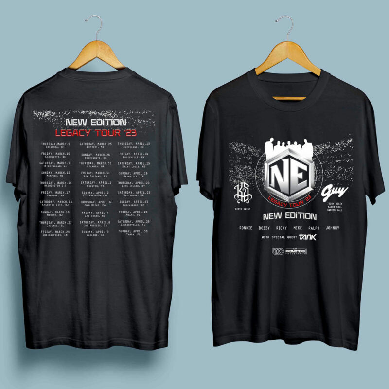 New Edition Legacy Tour 2023 Front 4 T Shirt