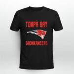 New England Patriots Tampa Bay Buccaneers Tompa Bay Gronkaneers 3 T Shirt