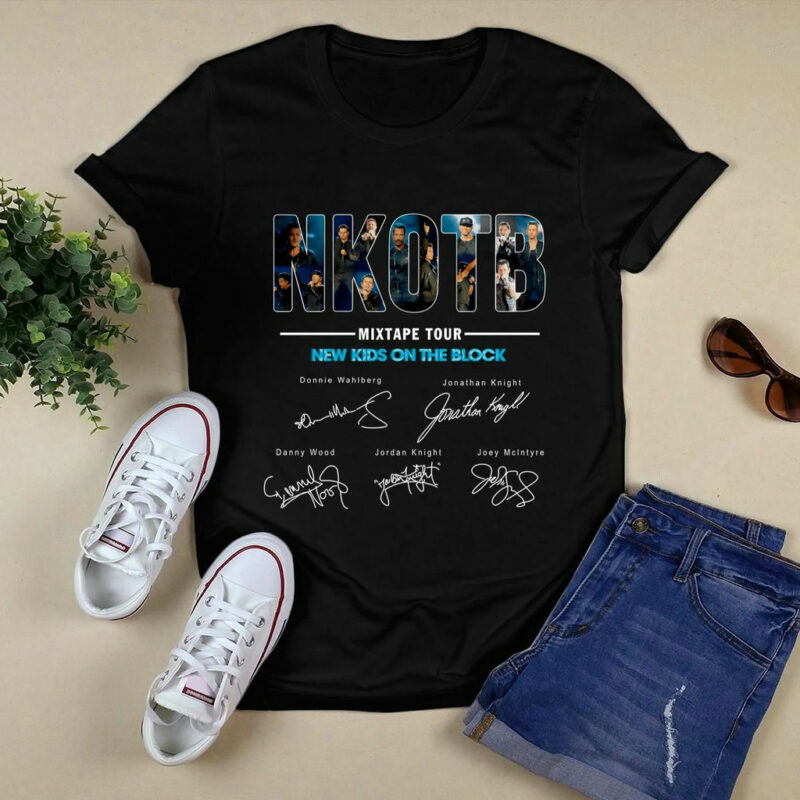 New Kids On The Block Mixtape Tour 2022 Nkotb Thank You For The Memories Front 5 T Shirt