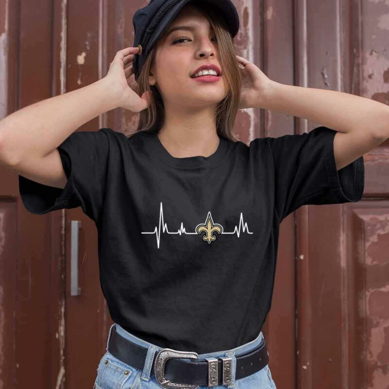 New Orleans Saints Heartbea 0 T Shirt