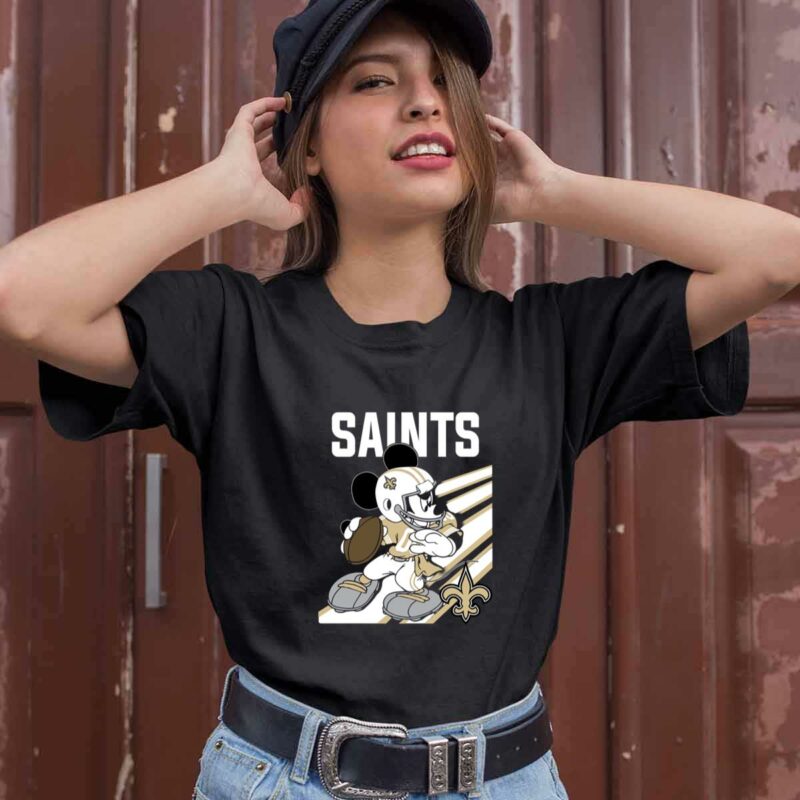 New Orleans Saints Mickey Mouse Disney 0 T Shirt