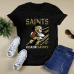New Orleans Saints Slogan GeauSaints Mickey Mouse 3 T Shirt