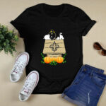 New Orleans Saints Snoopy Pumpkin House 3 T Shirt
