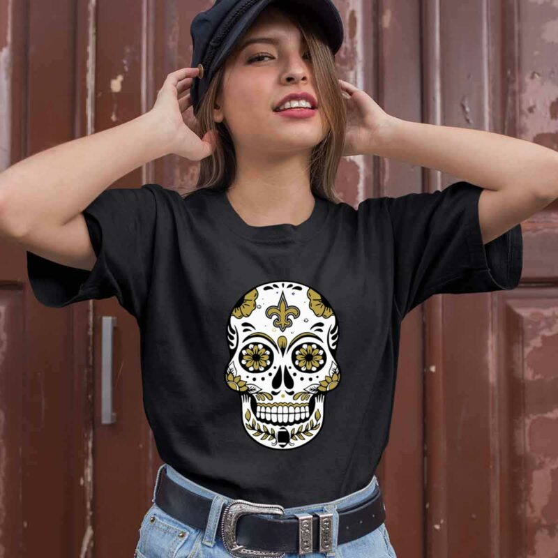 New Orleans Saints Sugar Skull 0 T Shirt