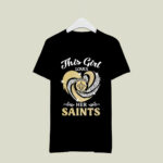 New Orleans Saints Vortex Heart This Girl Loves Her Saints 1 T Shirt
