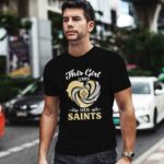 New Orleans Saints Vortex Heart This Girl Loves Her Saints 2 T Shirt