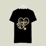New Orleans Saints nurse headphone 3 T Shirt