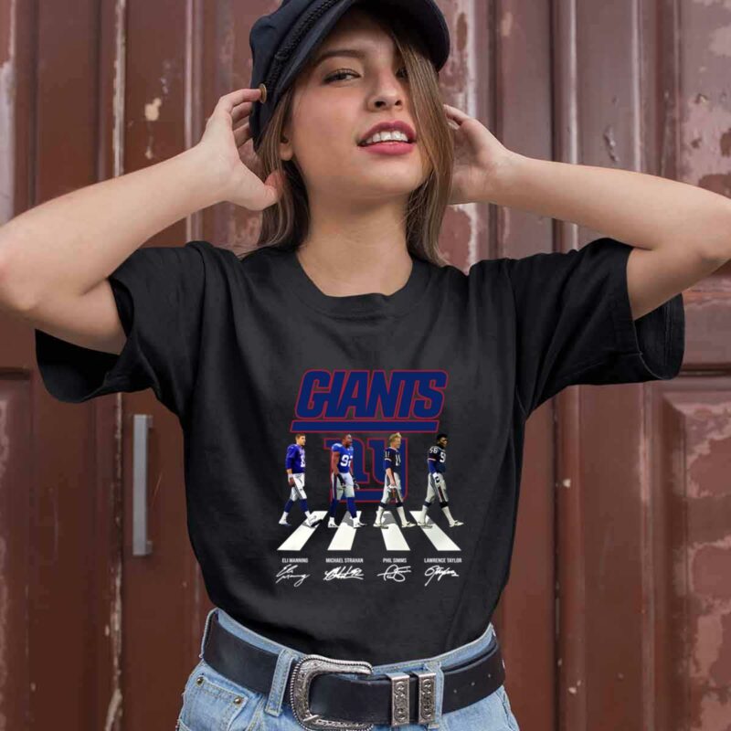 New York Giants All Legends Abbey Road Signatures 0 T Shirt