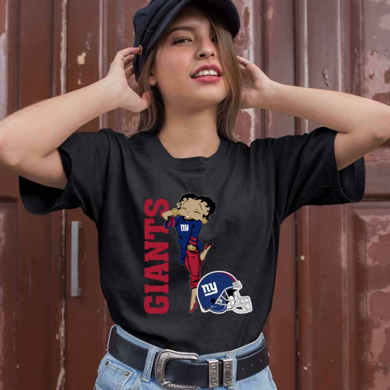 New York Giants Betty Boops 0 T Shirt