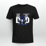 New York Giants Dad a sons first hero a daughters first love 3 T Shirt