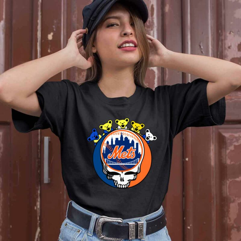 New York Grateful Dead Grateful Bear Mets 0 T Shirt