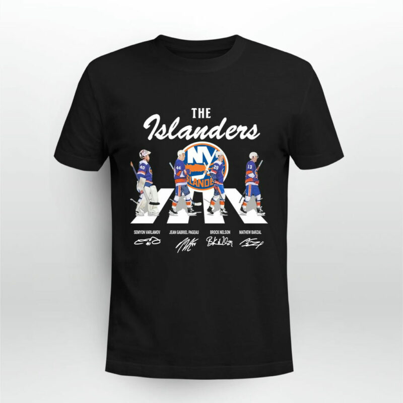 New York Islanders Hockey Team Abbey Road Signatures 0 T Shirt