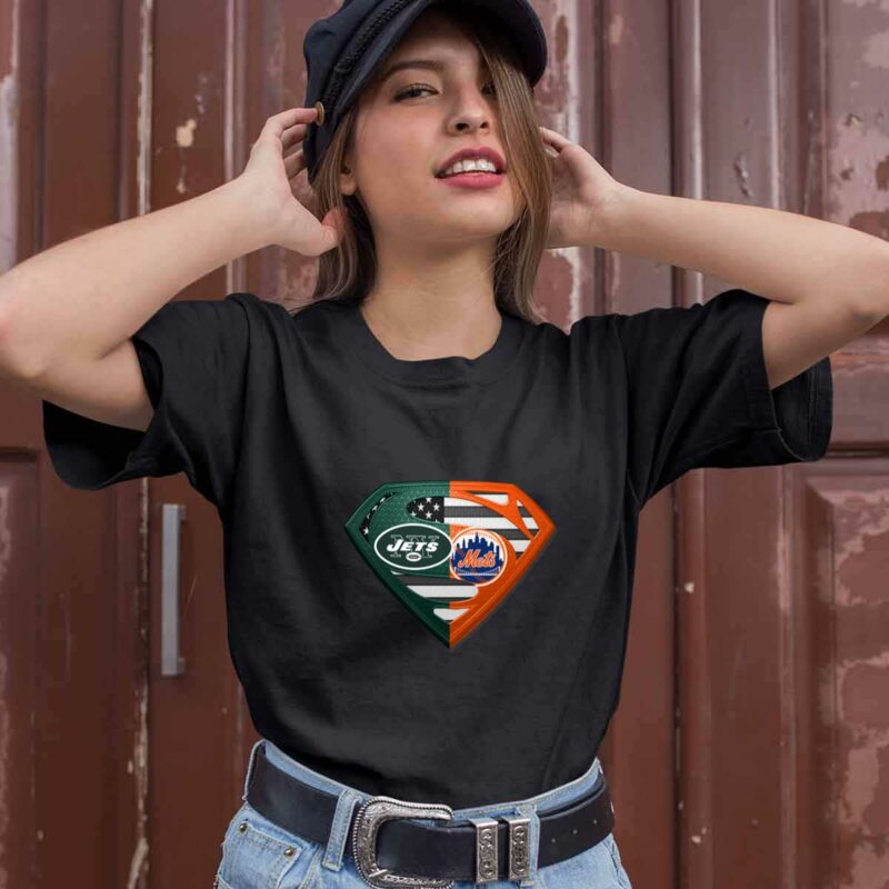 New York Jets And New York Mets Superman 0 T Shirt
