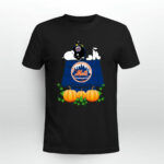 New York Mets Snoopy Pumpkin House 3 T Shirt