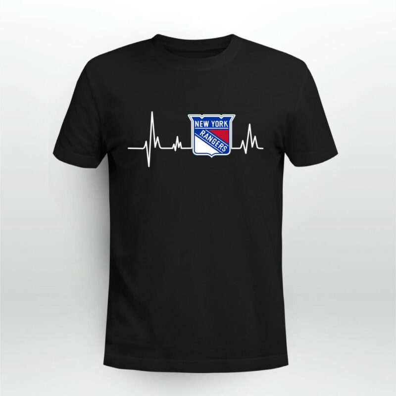 New York Rangers Heartbeat 0 T Shirt