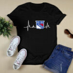 New York Rangers Heartbeat 4 T Shirt