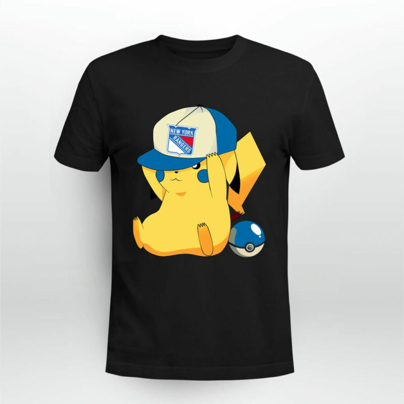 New York Rangers Pikachu Pokemon 0 T Shirt