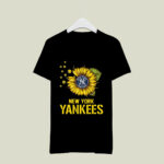 New York Yankees Sunflower Baseball 4 T Shirt