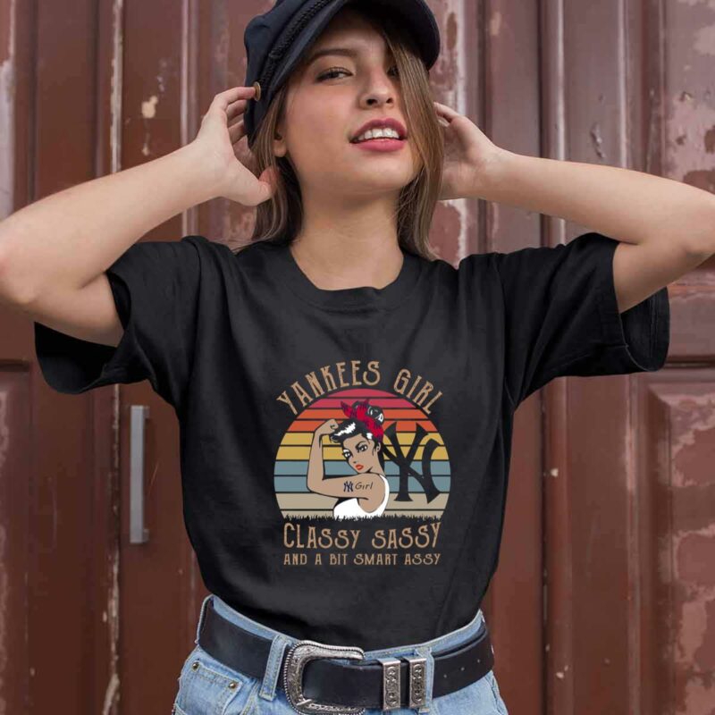 New York Yankees Girl Classy Sassy And A Bit Smart Assy Vintage 0 T Shirt