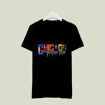 Nice Chicago Sport Teams Cubs Bulls Bears Blackhawks White Sox 2 T Shirt
