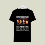 Nickelback 29th anniversary 1995 2024 thank you for the memories signatures 2 T Shirt