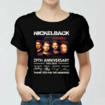 Nickelback 29th anniversary 1995 2024 thank you for the memories signatures 4 Women T Shirt