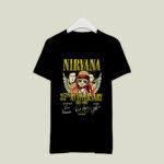 Nirvana Band 35th Anniversary 1987 2022 Signature Thank You For The Memories Rock Band 2 T Shirt