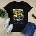 Nirvana Kurt Cobain 35th Anniversary 1987 2022 Signatures Thank You For The Memories 2 T Shirt