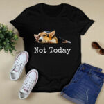 Not Today Puppy Cute Corgi Dog Lover 3 T Shirt