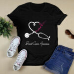 Nurse Breast Cancer Awareness Pink Ribbon Stethoscope Hear 3 T Shirt