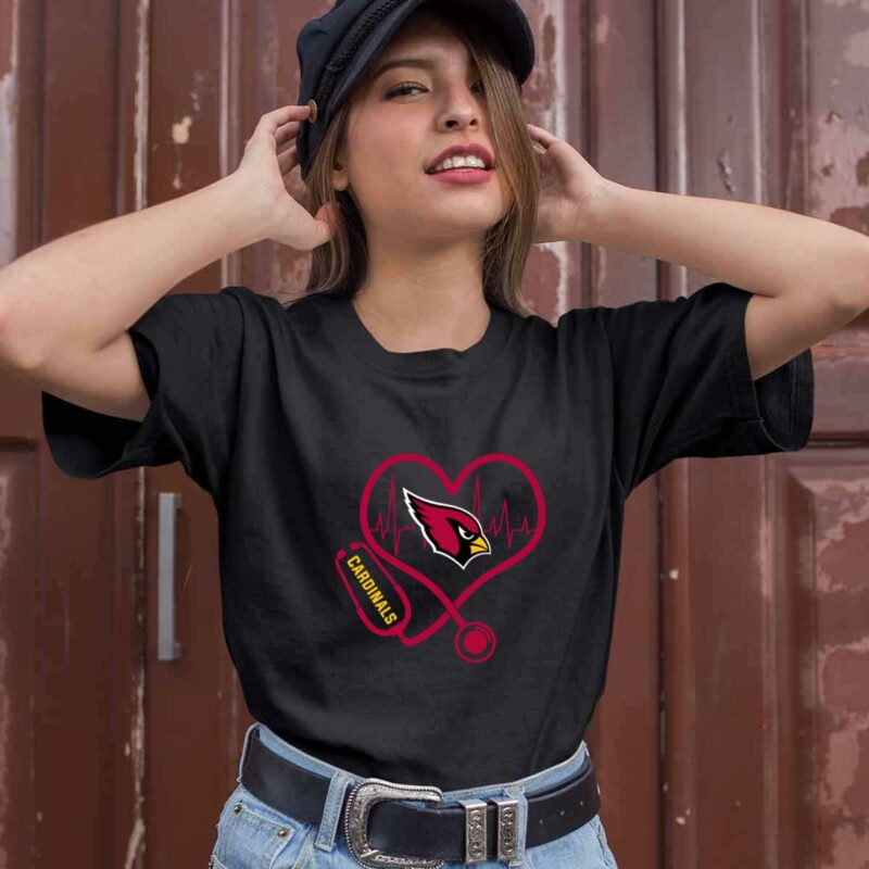 Nurse Heartbeat Love Arizona Cardinals 0 T Shirt