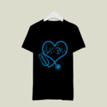 Nurse Heartbeat Love Carolina Panthers 2 T Shirt