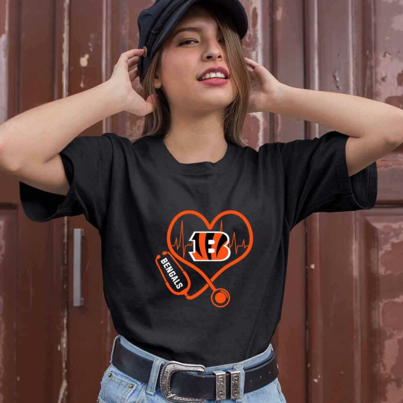 Nurse Heartbeat Love Cincinnati Bengals 0 T Shirt