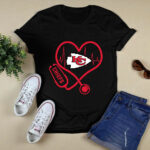 Nurse Heartbeat Love Kansas City Chiefs 2 T Shirt
