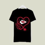 Nurse Heartbeat Love Kansas City Chiefs 3 T Shirt