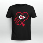 Nurse Heartbeat Love Kansas City Chiefs 4 T Shirt