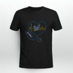 Nurse Heartbeat Love Milwaukee Brewers 2 T Shirt