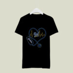 Nurse Heartbeat Love Milwaukee Brewers 3 T Shirt
