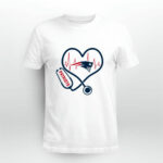 Nurse Heartbeat Love New England Patriots 5 T Shirt