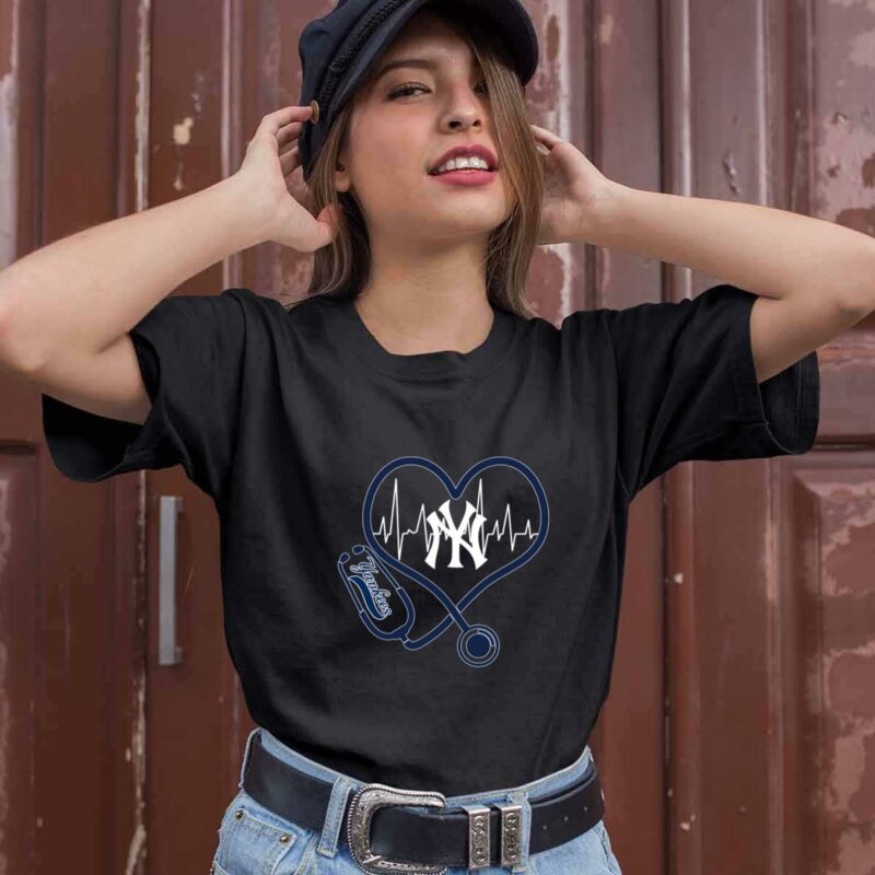 Nurse Heartbeat Love New York Yankees 0 T Shirt
