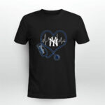 Nurse Heartbeat Love New York Yankees 4 T Shirt