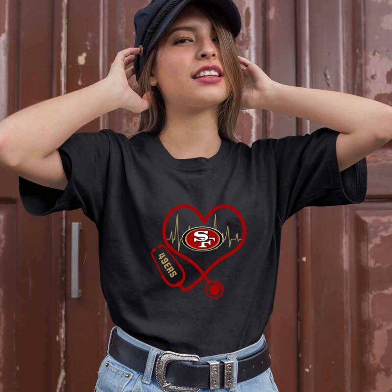 Nurse Heartbeat Love San Francisco 49Ers 0 T Shirt