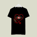 Nurse Heartbeat Love San Francisco 49ers 2 T Shirt