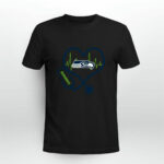 Nurse Heartbeat Love Seattle Seahawks 3 T Shirt