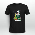 Oakland Athletics Snoopy Woodstock Christmas 2 T Shirt
