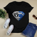Oakland Raiders And Los Angeles Dodgers Superman 3 T Shirt