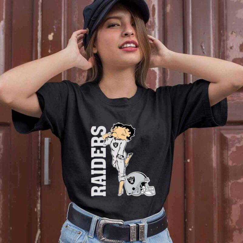 Oakland Raiders Betty Boops 0 T Shirt